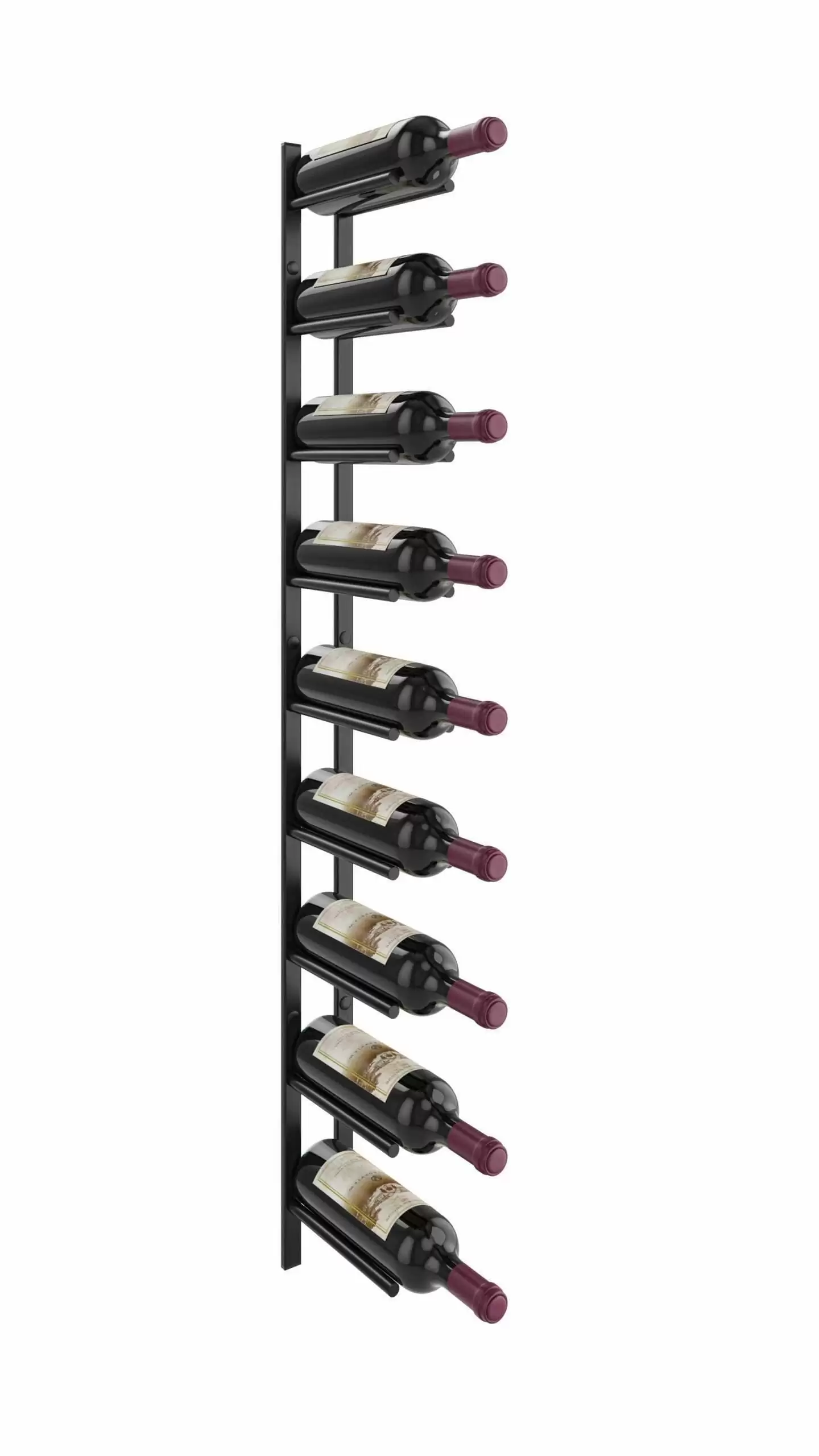 Vino Rails Flex 45 (wall mounted metal wine rack system)